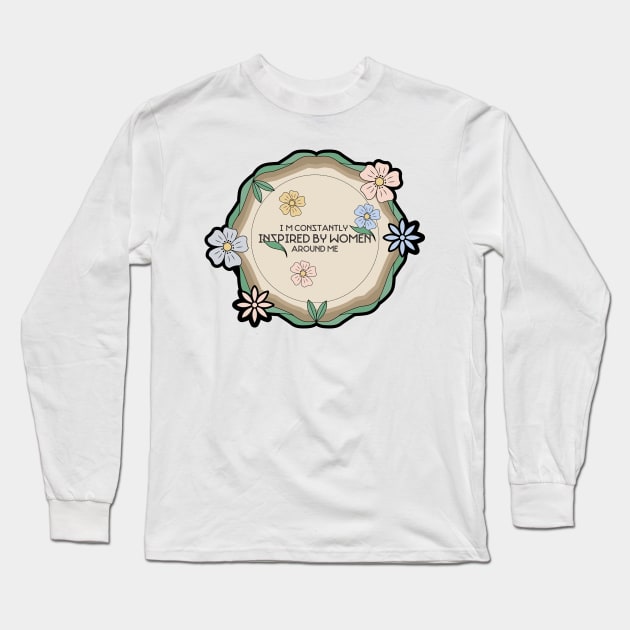 Inspired by Woman Long Sleeve T-Shirt by kindacoolbutnotreally